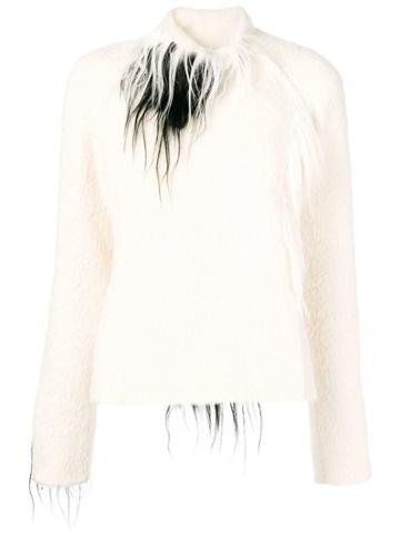 Gianfranco Ferre Vintage 2000's Appliqué Detail Jacket - White