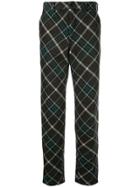 Comme Des Garçons Vintage Plaid Slim Trousers - Green