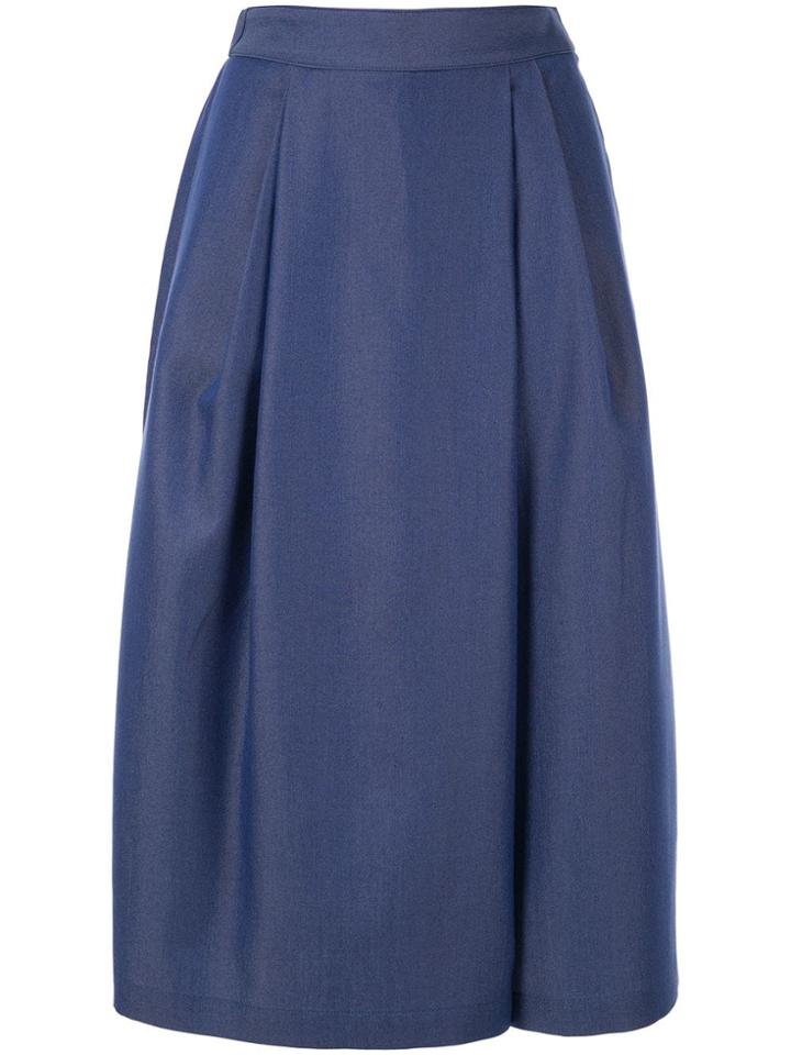 Ballsey Flared Midi Skirt - Blue