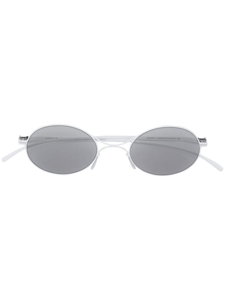 Mykita Mykita X Maison Margiela Oval Sunglasses - White