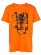 Off-white Graphic Print T-shirt - Orange