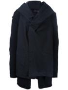 Isabel Benenato Oversized Hooded Jacket, Men's, Size: 50, Black, Cotton