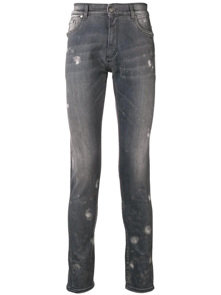 Represent Distressed Skinny Jeans - Grey