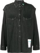 Maison Mihara Yasuhiro Logo Patch Denim Shirt - Black