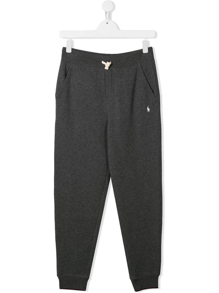Ralph Lauren Kids Colour Block Track Pants - Grey