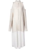 Lost And Found Open Shoulder Oversized Shirt