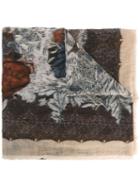 Faliero Sarti 'rosalia' Scarf, Women's, Brown, Silk/virgin Wool