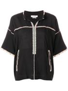 Isabel Marant Étoile Rikki Embroidered Trim Top - Black