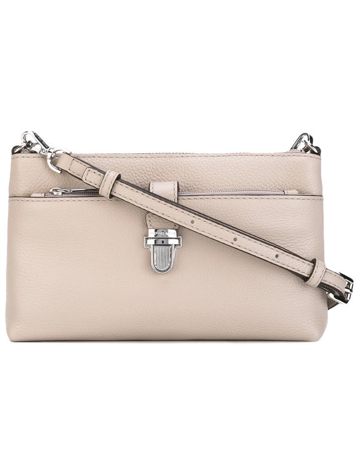 Michael Michael Kors - Zipped Shoulder Bag - Women - Leather - One Size, Women's, Nude/neutrals, Leather