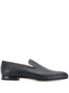 Brioni Woven Effect Loafers - Blue