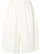 Mm6 Maison Margiela Elasticated Waist Shorts - Nude & Neutrals