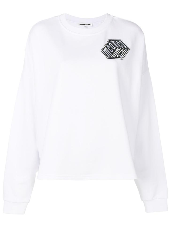 Mcq Alexander Mcqueen Cube Logo Patch Sweatshirt - White