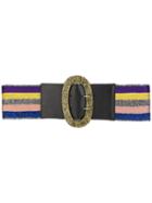 Missoni Striped Belt, Women's, Size: Medium, Viscose/calf Leather/spandex/elastane/polyester