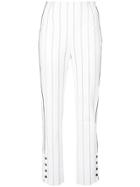 Jonathan Simkhai Striped Trousers - White