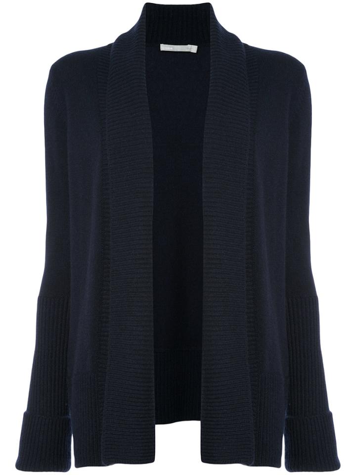 Vince Wide Collar Cardigan - Blue