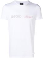 Emporio Armani Three-colour Logo T-shirt - White