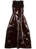 Melitta Baumeister Patent Backless Dress - Brown