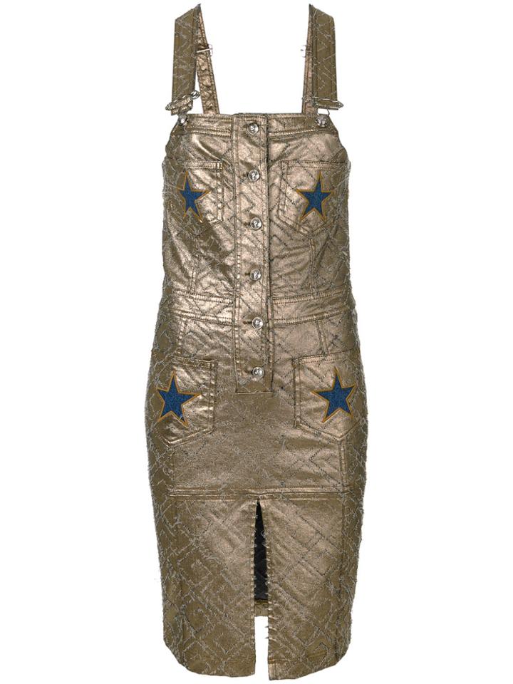 Philipp Plein Star Patch Dress - Metallic