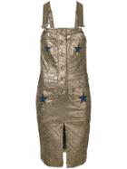 Philipp Plein Star Patch Dress - Metallic