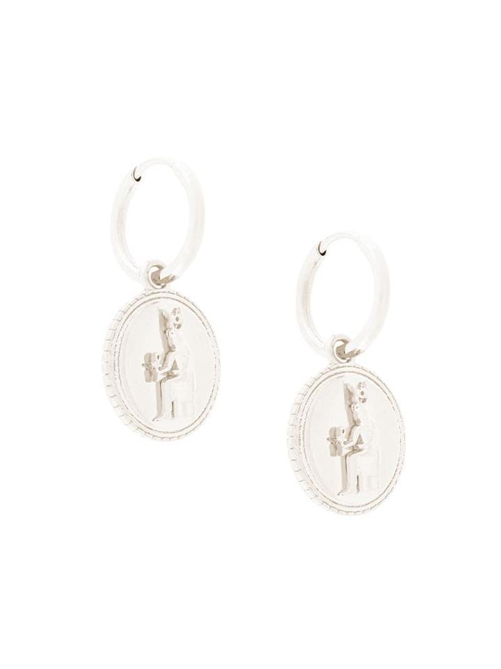 Rachel Jackson Queen Of Revelry Hoop Earrings - Silver