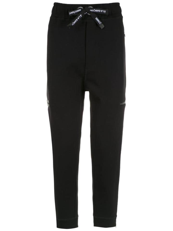À La Garçonne X Hering Trousers With Zip Details - Black