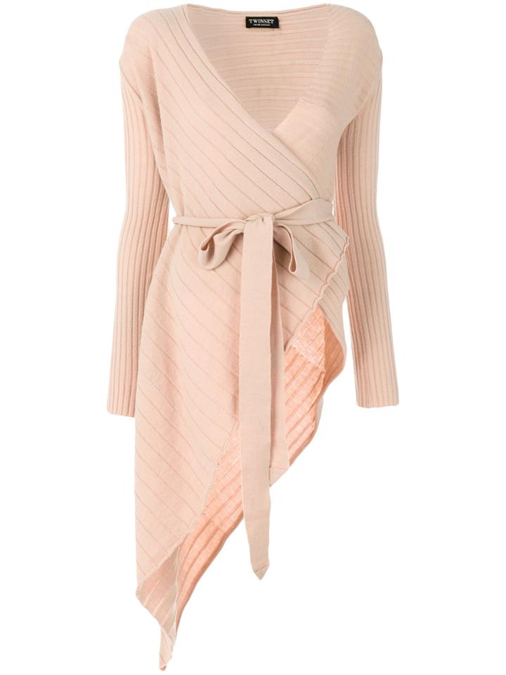 Twin-set Asymmetric Belted Top - Yellow & Orange