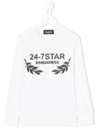 Dsquared2 Kids - 24-7 Star Print T-shirt - Kids - Cotton - 4 Yrs, White