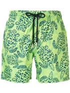 Vilebrequin Mahina Jungle-print Swim Shorts - Green