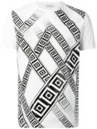 Versace Collection Frame Print T-shirt, Men's, Size: Xl, White, Cotton