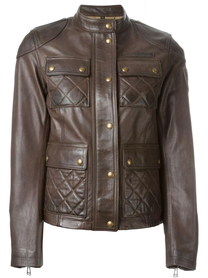 Belstaff Band Collar Boxy Jacket