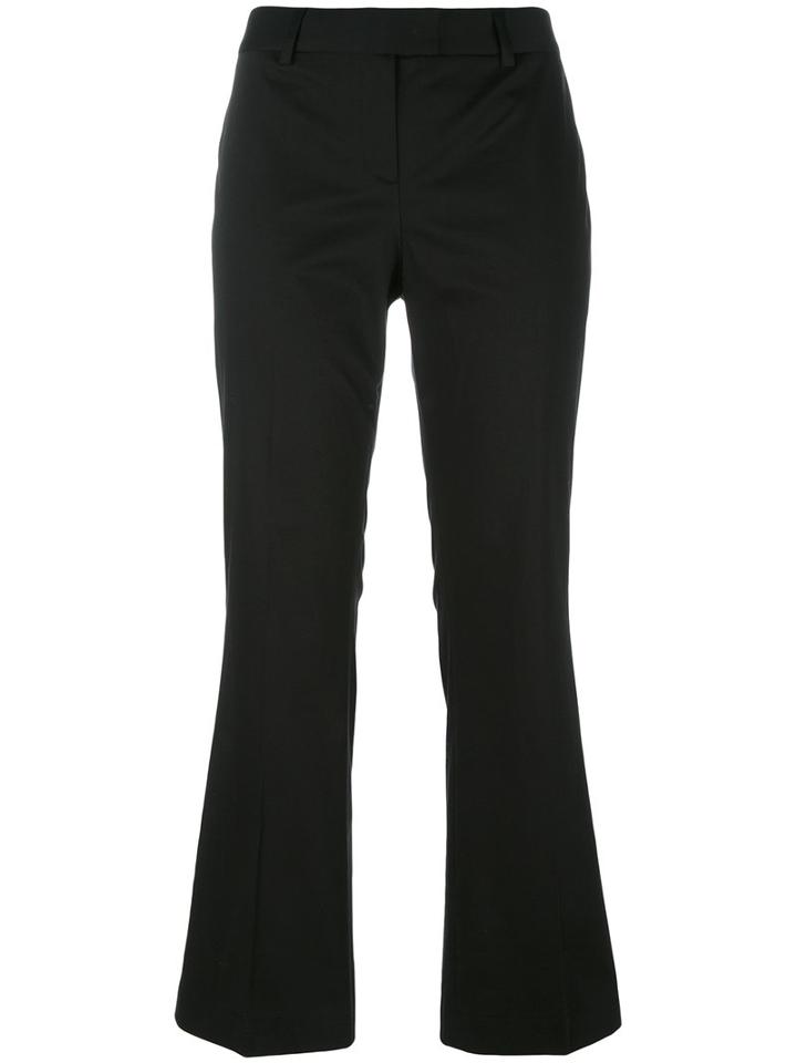 Boutique Moschino Flared Trousers, Women's, Size: 46, Black, Cotton/other Fibres