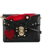Dolce & Gabbana Beaded Patch Lucia Bag - Black