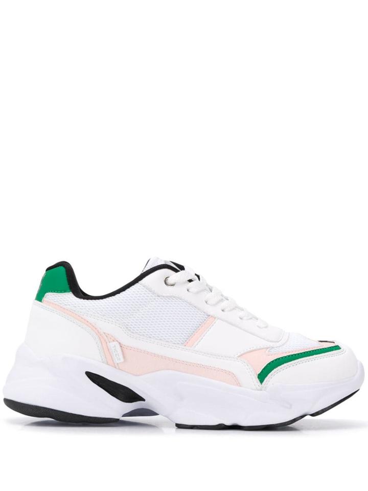 Plein Sport Colour Block Chunky Sole Sneakers - White