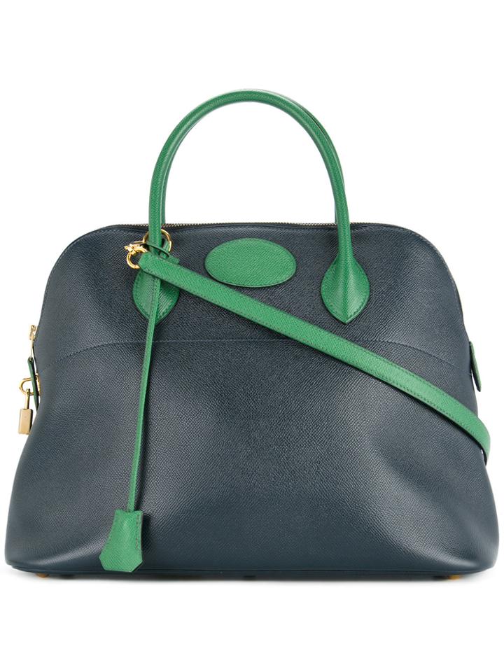 Hermès Vintage Bolide 37 2way Tote - Blue