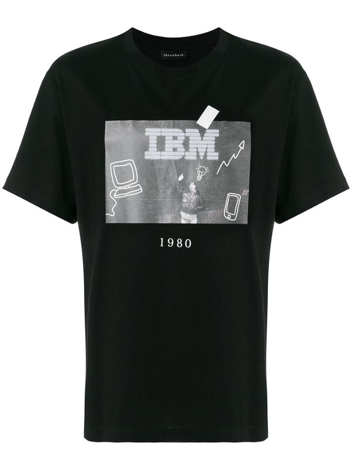 Throw Back Patch Short-sleeve T-shirt - Black