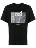 Throw Back Patch Short-sleeve T-shirt - Black