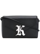Christopher Kane Gothic K Devine Shoulder Bag - Black