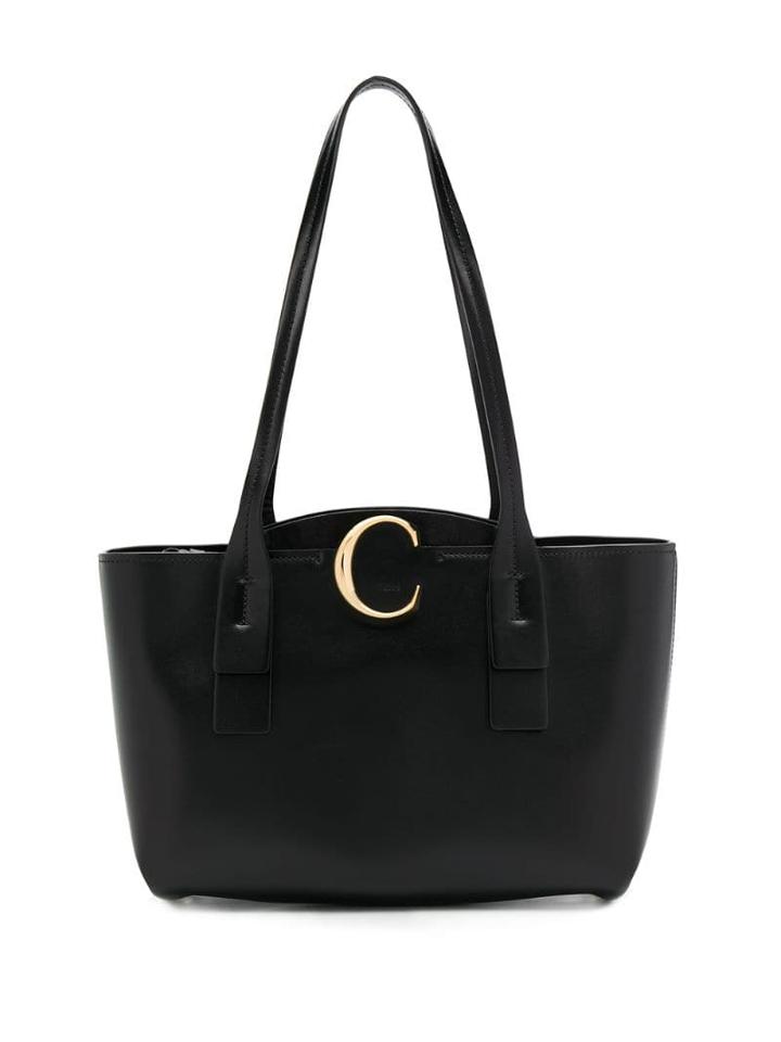 Chloé C Logo Tote Bag - Black