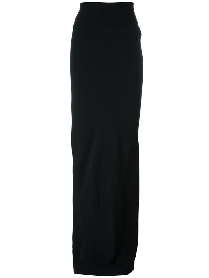 Courrèges Ribbed Detail Skirt - Black