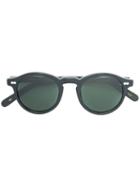 Moscot Round Frame Sunglasses, Adult Unisex, Black, Acetate