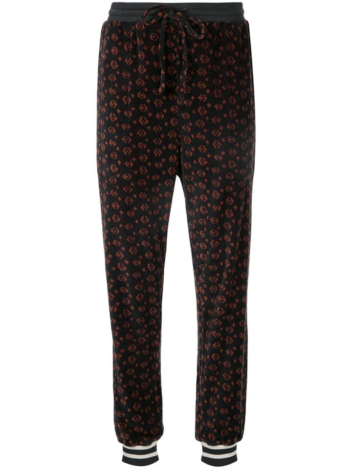 The Upside Magical Eye Velour Track Pants - Black