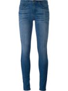 Current/elliott Stonewash Skinny Jeans - Blue