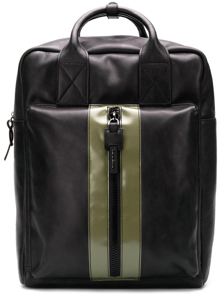 Diesel Box Shaped Backpack - Black