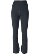 Iro Ribbed Knit Trousers, Women's, Size: Xs, Grey, Wool