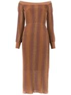 Nk Midi Knitted Dress - Brown