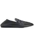 Lanvin Embroidered Floral Loafers - Black