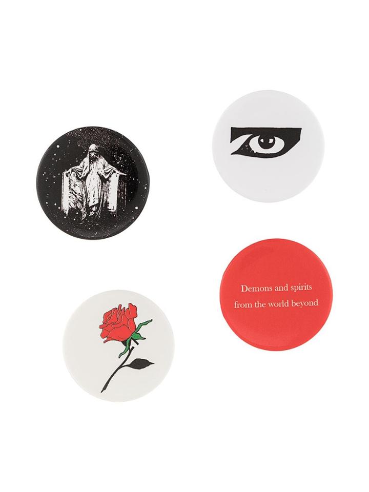 Undercover Demons And Spirits Brooch - Multicolour