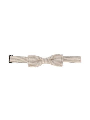 Tartine Et Chocolat Striped Bow Tie - Neutrals