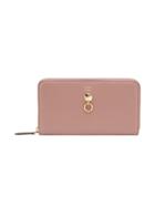 Fendi Zip Around Leather Wallet - Pink & Purple