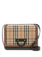 Burberry The Medium Leather And Vintage Check D-ring Bag - Neutrals
